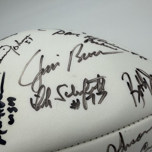 1999 Cleveland Browns Signed NFL Wilson Football w/ Jim Brown, Ozzie Newsome - Picture 6 of 11